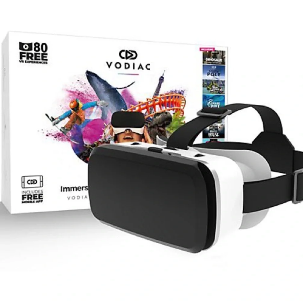 Vodiac VR Headset for Smart Phone with 80 Experiences Virtual Reality